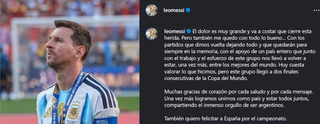 El-conmovedor-posteo-de-Lionel-Messi-tras-la-derrota-de-Argentina-en-el-Mundial-contra-España-“Va-a-costar-que-cierre-esta-herida”-Infobae-07-20-2026_05_28_PM